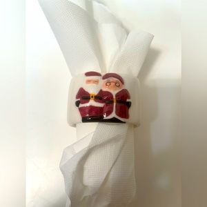 Publix Santa Napkin Rings - set of 4